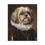 Shih Tzu Renaissance Royal canvas print by Tritan, front