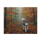 Siberian Husky Acrylic canvas print by Tritan, front