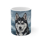 Siberian Husky Acrylic ceramic mug by Tritan, front