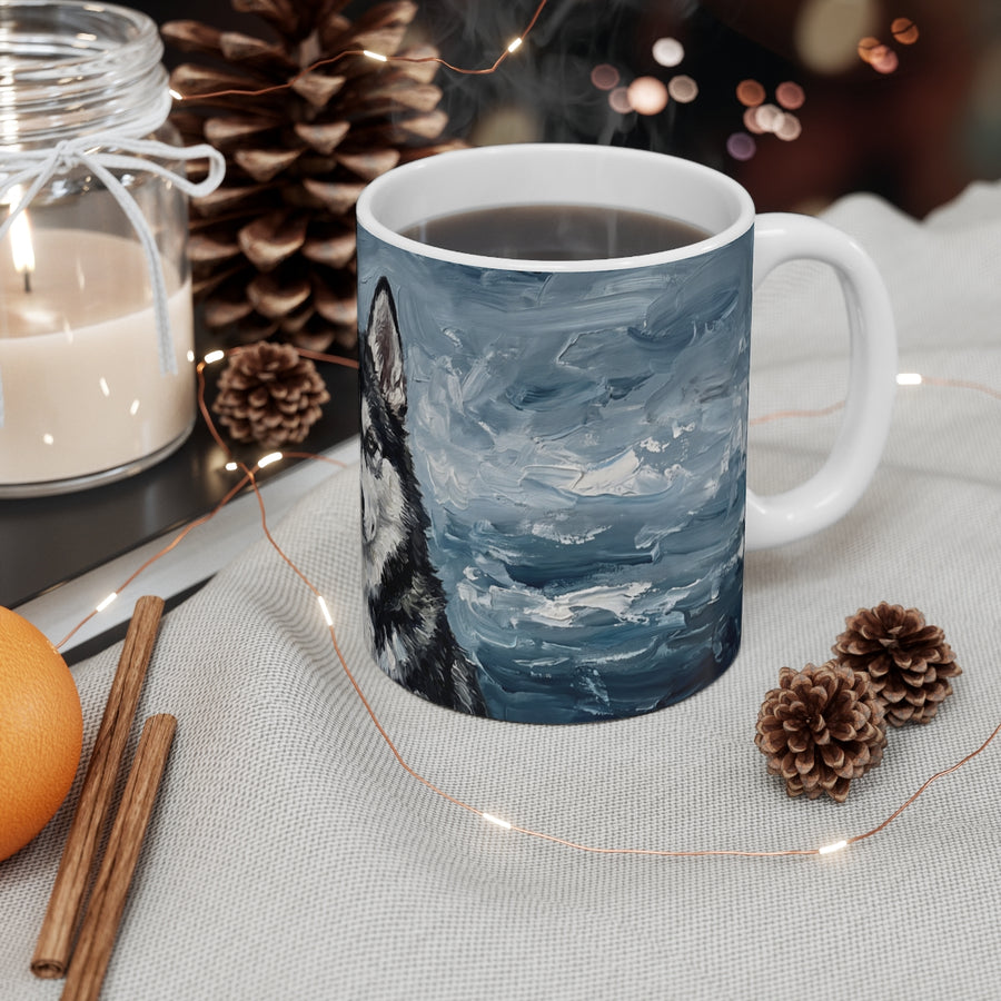 Siberian Husky Acrylic ceramic mug by Tritan, context