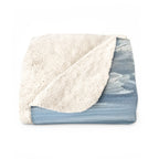 Siberian Husky Acrylic sherpa blanket by Tritan, folded