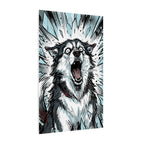 Siberian Husky Comic Pop Art canvas print by Tritan, side