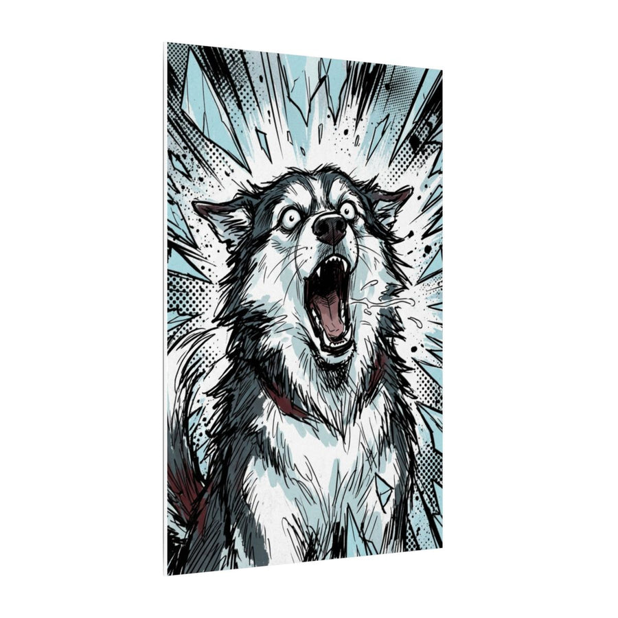 Siberian Husky Comic Pop Art canvas print by Tritan, side