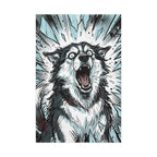 Siberian Husky Comic Pop Art canvas print by Tritan, front