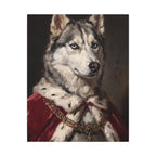 Siberian Husky Kings & Queens canvas print by Tritan, front