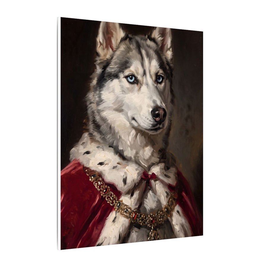 Siberian Husky Kings & Queens canvas print by Tritan, side