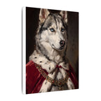 Siberian Husky Kings & Queens Royal Portrait Canvas Wall Art, Regal Dog Painting, Siberian Husky Lover Gift, Stretched Canvas