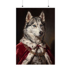Siberian Husky Kings & Queens matte poster print by Tritan, front