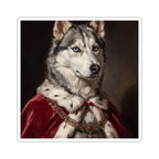 Siberian Husky Kings & Queens vinyl sticker by Tritan, front