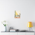 Siberian Husky Nursery Storybook canvas print by Tritan, desk wall