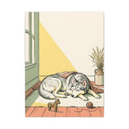 Siberian Husky Nursery Storybook canvas print by Tritan, front