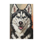 Siberian Husky Oil Portrait canvas print by Tritan, front