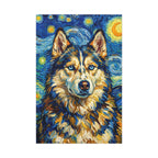 Siberian Husky Post-Impressionist canvas print by Tritan, front
