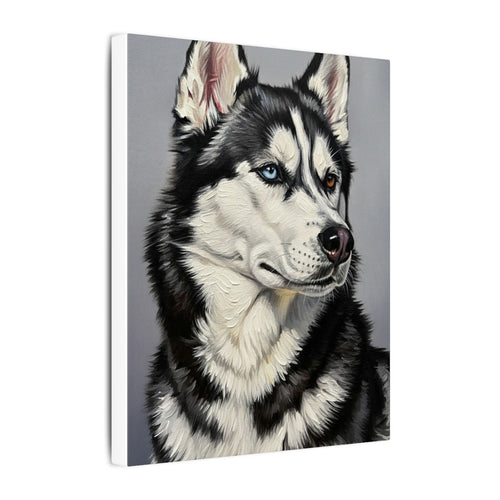Gallery-wrapped canvas side profile showing the 0.75 inch depth