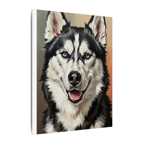 Gallery-wrapped canvas side profile showing the 0.75 inch depth