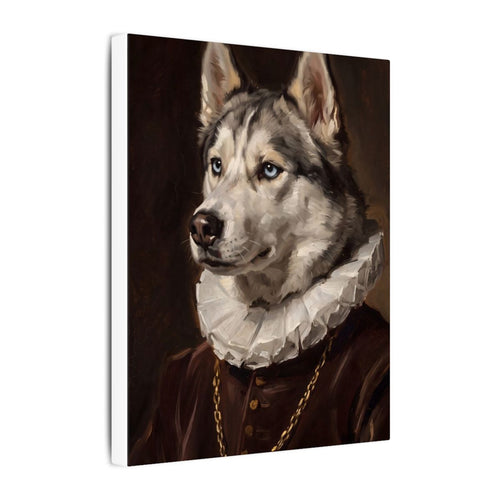 Gallery-wrapped canvas side profile showing the 0.75 inch depth