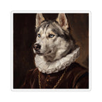 Siberian Husky Renaissance Royal vinyl sticker by Tritan, front