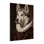 Siberian Husky Renaissance Royal canvas print by Tritan, side