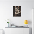 Siberian Husky Renaissance Royal canvas print by Tritan, desk wall