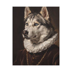 Siberian Husky Renaissance Royal canvas print by Tritan, front