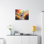 Siberian Husky Watercolor canvas print by Tritan, desk wall