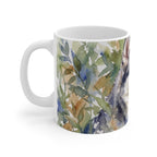 Siberian Husky Watercolor ceramic mug by Tritan, left handle