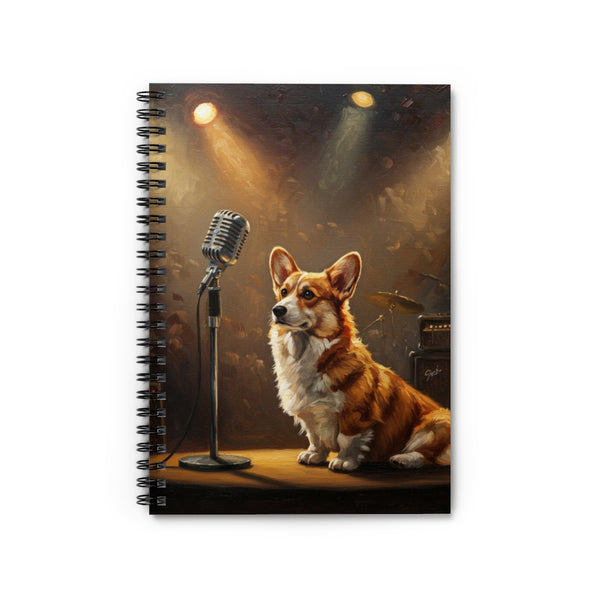 Stage Lights Corgi Spiral Notebook | Tritan