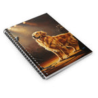Stage Lights Golden Retriever Spiral Notebook | Tritan