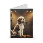 Stage Lights Poodle Spiral Notebook | Tritan