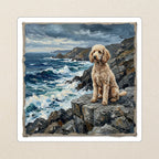Poodle Acrylic vinyl sticker by Tritan, angled view