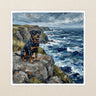 Rottweiler Acrylic Kiss-Cut Sticker, Colorful Dog Art, Rottweiler Lover Gift, Waterproof Vinyl