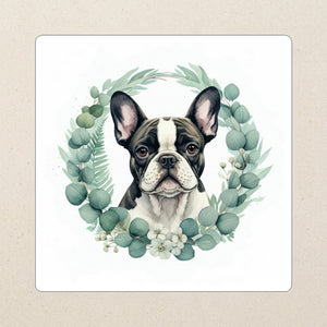 French Bulldog Watercolor Kiss-Cut Sticker, Soft Dog Art, French Bulldog Lover Gift, Waterproof Vinyl