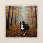 Bernese Mountain Dog Acrylic vinyl sticker by Tritan, angled view