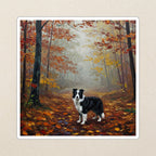 Border Collie Acrylic vinyl sticker by Tritan, angled view