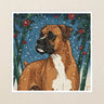 Boxer Kiss-Cut Sticker, Japanese Print Dog Art, Boxer Lover Gift, Vinyl Sticker
