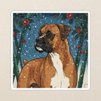 Boxer Japanese Print phone and sticker gift set: dual-layer iPhone 15 Pro tough case and 3x3 vinyl sticker
