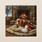 Cavalier King Charles Spaniel Acrylic vinyl sticker by Tritan, angled view