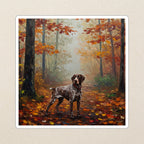 German Shorthaired Pointer Acrylic vinyl sticker by Tritan, angled view