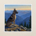 Great Dane Acrylic vinyl sticker by Tritan, angled view