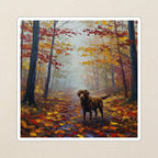 Labrador Retriever Acrylic vinyl sticker by Tritan, angled view