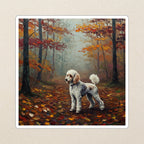 Poodle Acrylic vinyl sticker by Tritan, angled view