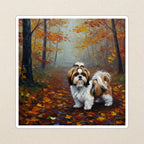 Shih Tzu Acrylic vinyl sticker by Tritan, angled view