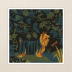 Yorkshire Terrier Retro Autumn cozy gift set: sherpa fleece blanket, cork-back coaster, and vinyl sticker