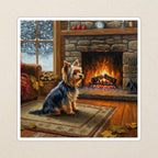 Yorkshire Terrier Acrylic vinyl sticker by Tritan, angled view