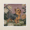 Yorkshire Terrier Kiss-Cut Sticker, Japanese Print Dog Art, Yorkshire Terrier Lover Gift, Vinyl Sticker