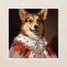Corgi Kings & Queens Kiss-Cut Sticker, Regal Dog Art, Corgi Lover Gift, Vinyl Sticker