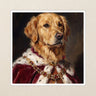 Golden Retriever Kings & Queens Kiss-Cut Sticker, Regal Dog Art, Golden Retriever Lover Gift, Waterproof Vinyl