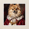 Pomeranian Kings & Queens Kiss-Cut Sticker, Regal Dog Art, Pomeranian Lover Gift, Vinyl Sticker