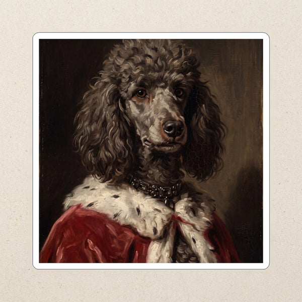 Poodle Kings & Queens Kiss-Cut Sticker, Regal Dog Art, Poodle Lover Gift, Waterproof Vinyl