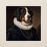 Bernese Mountain Dog Royal Portrait Kiss-Cut Sticker, Regal Dog Art, Bernese Mountain Dog Lover Gift, Vinyl Sticker